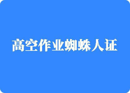 鸡鸡操影院高空作业蜘蛛人证